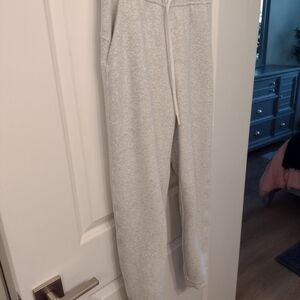 LOUNGEFUL HIGH-RISE JOGGER-HEATHER CORE ULTRA LIGHT GRAY-SIZE 6